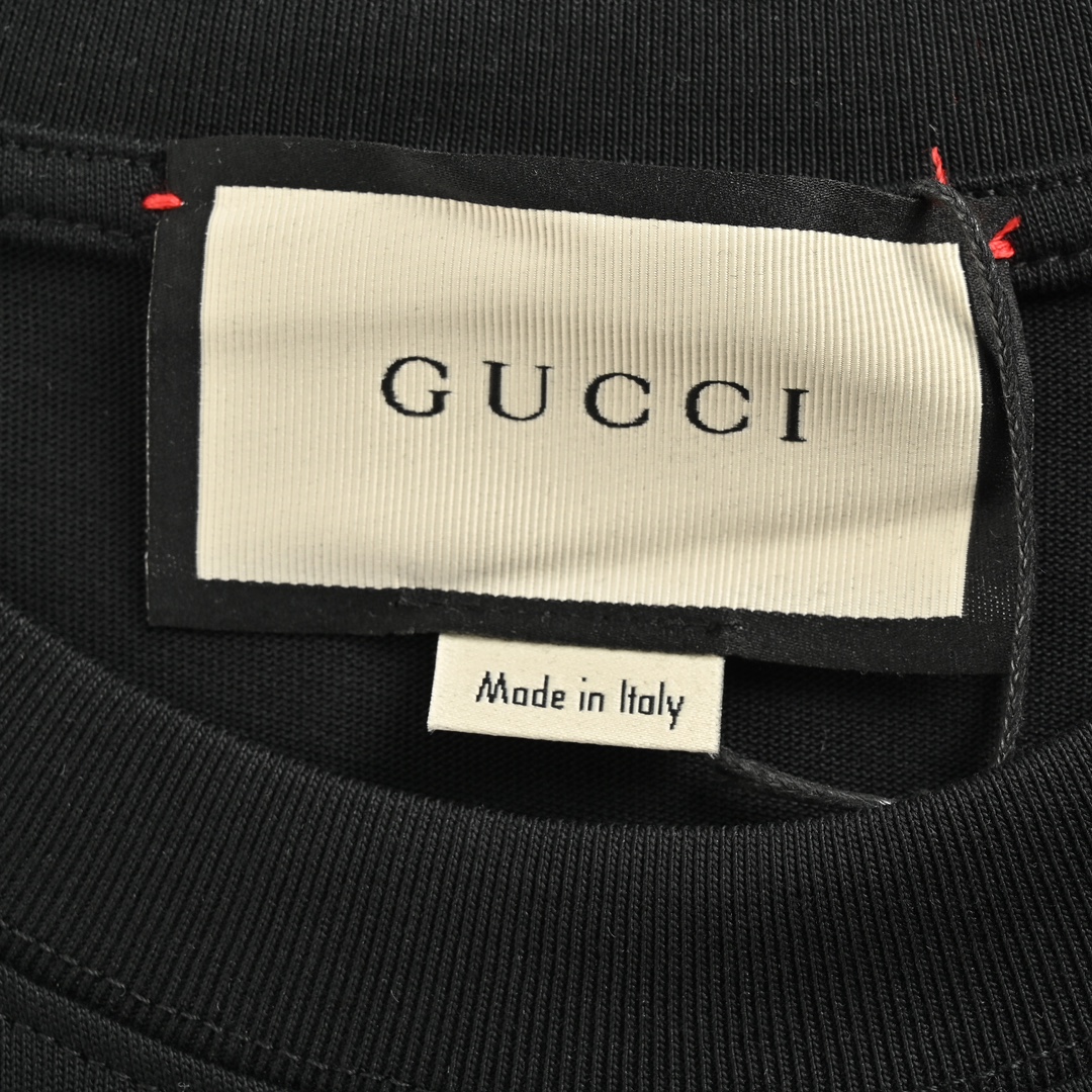Gucci 24ss snow mountain ski print short sleeve