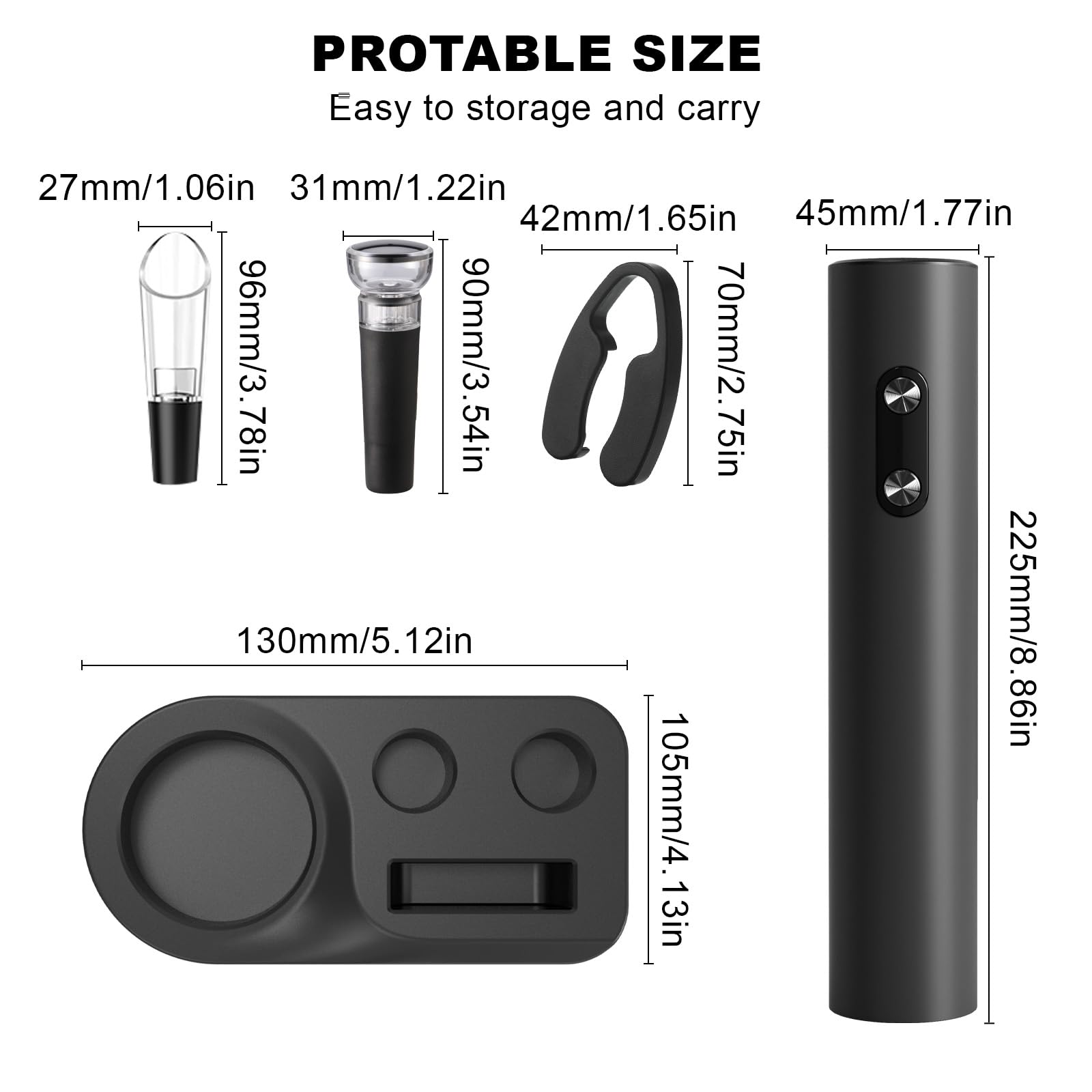 Electric Wine Opener 4 in 1 Set