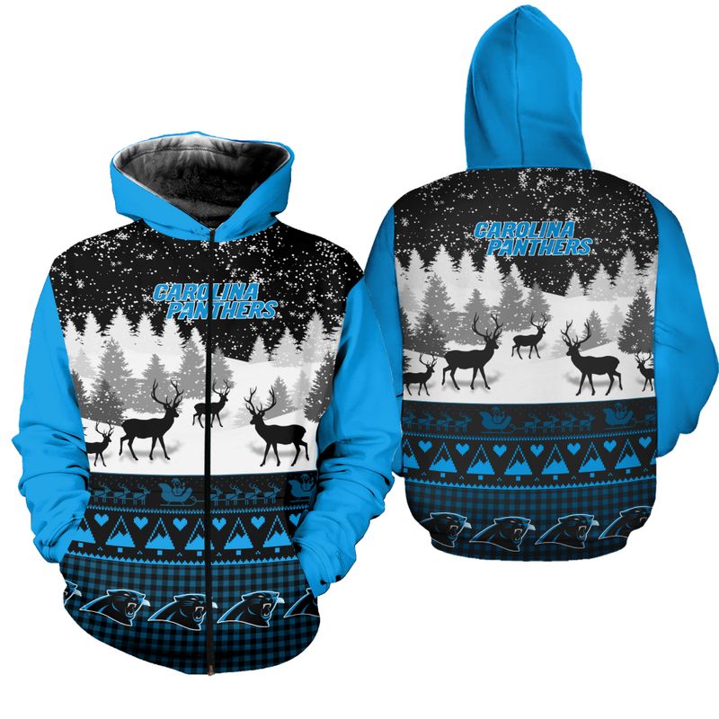 CAROLINA PANTHERS HOODIE 3D GIFT FOR XMAS