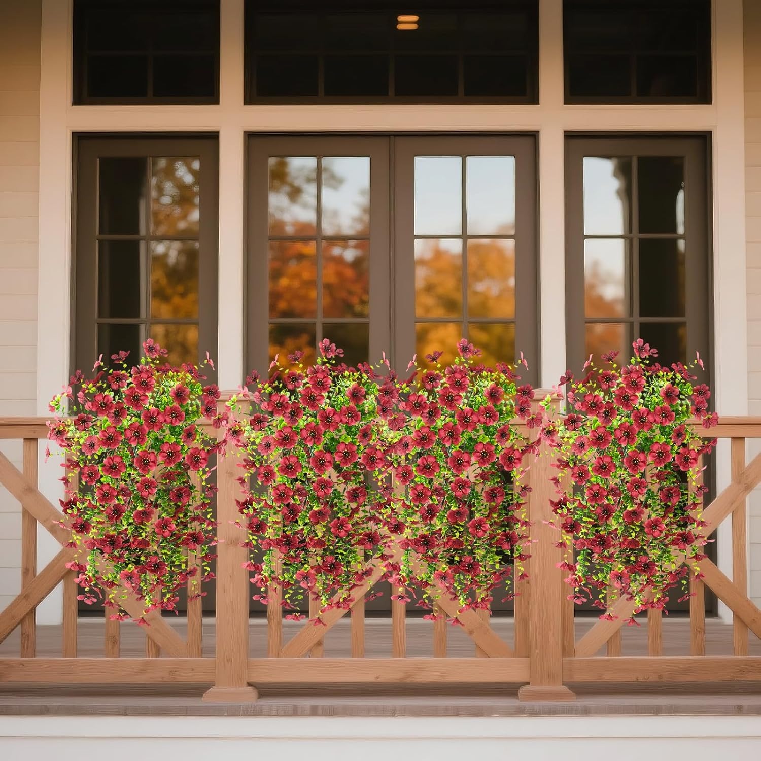 🔥LAST DAY 50% OFF🔥2 PCS Artificial Hanging Silk Fake Daisy Realistic Flowers ,UV Resistant