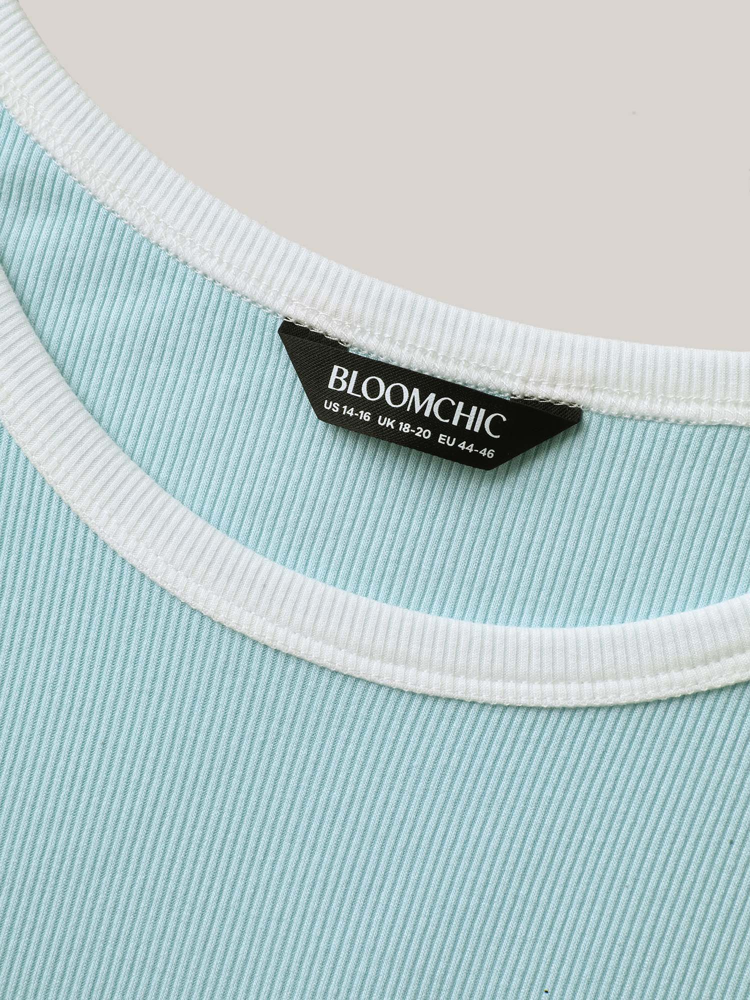 Supersoft Stretchy Color Contrast Tank Top