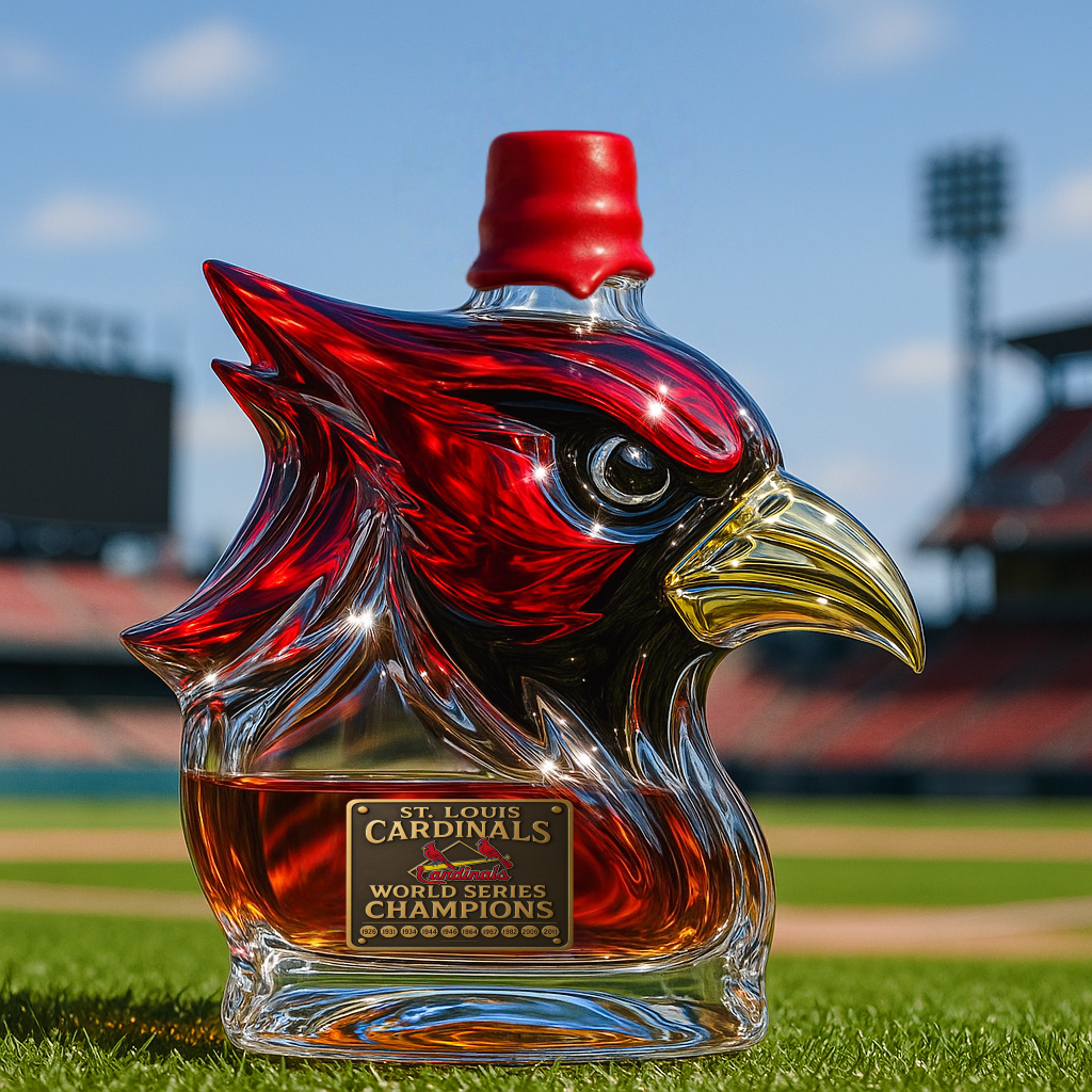 St. Louis Cardinals Whiskey Bottle