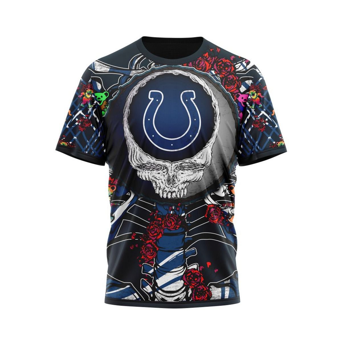 INDIANAPOLIS COLTS 3D HOODIE MIX GRATEFUL DEAD
