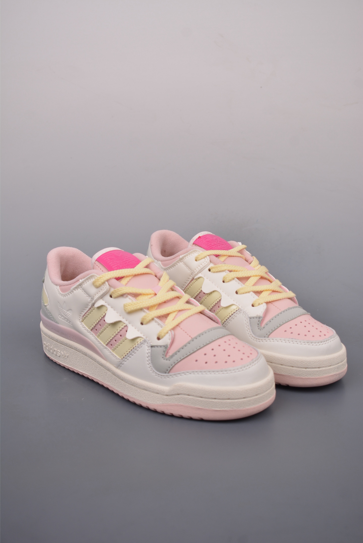Adidas Originals Forum 84 Low White Pink Yellow JP8032