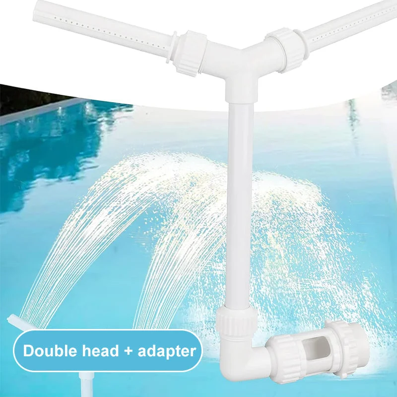 🔥Last Day Promotion-SAVE 50% OFF🔥Adjustable Pool Fountain Sprayer With Adapter🔥For Inground & Hard-Sided Aboveground Swimming Pools - Easy Attach to Return Fitting