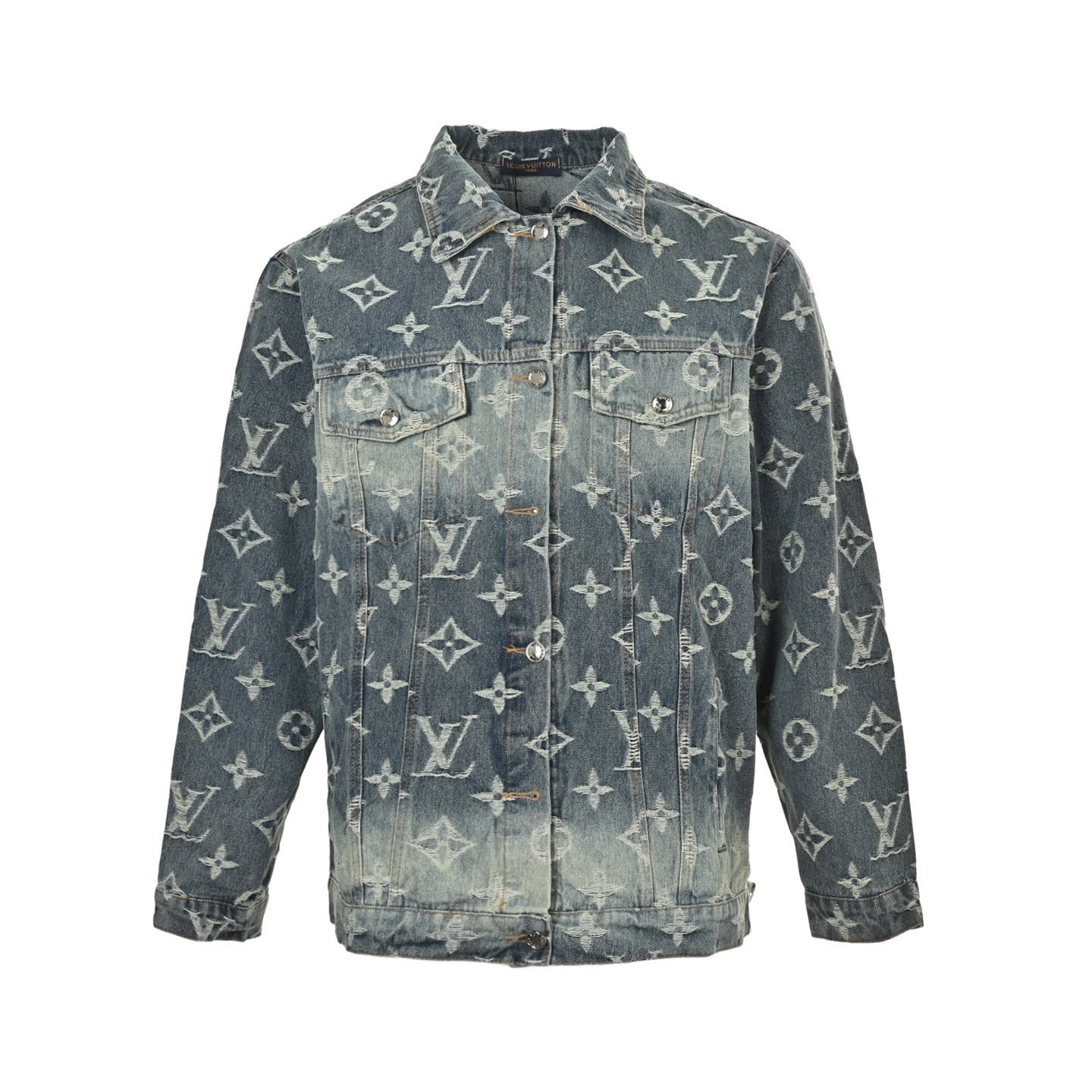 Louis Vuitton 25Fw all-over monogram jacquard denim jacket
