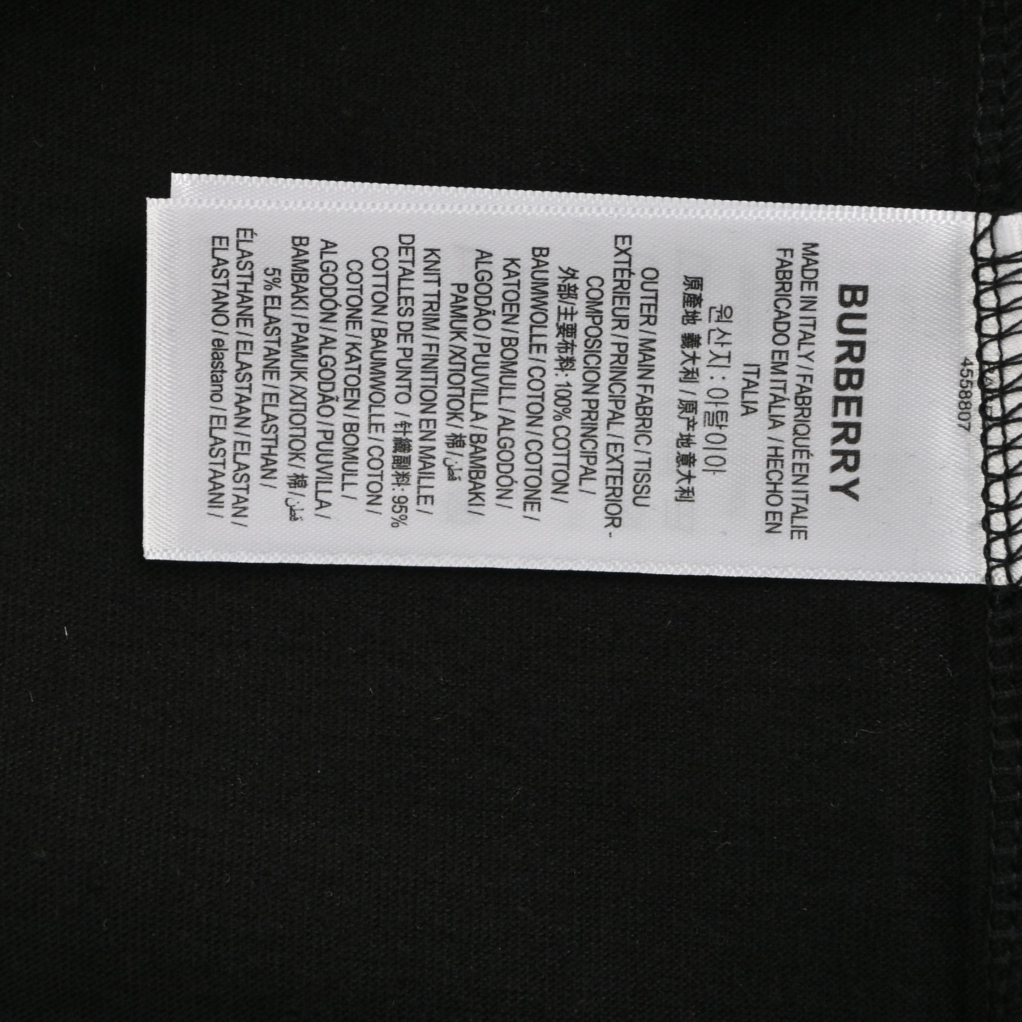 Burberry 24ss script letter print short sleeves