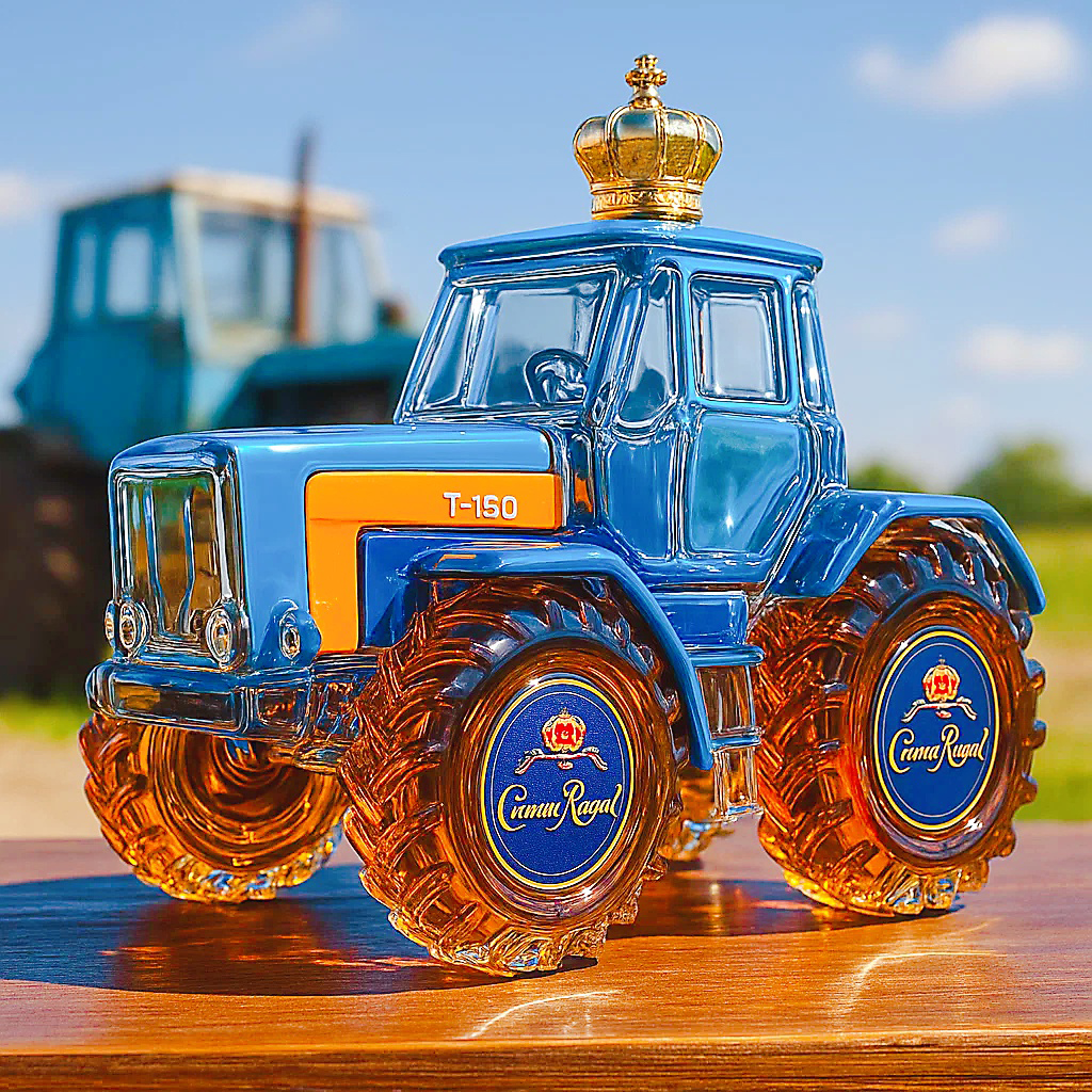 Classic Komsomolsk T-150 whisky bottle