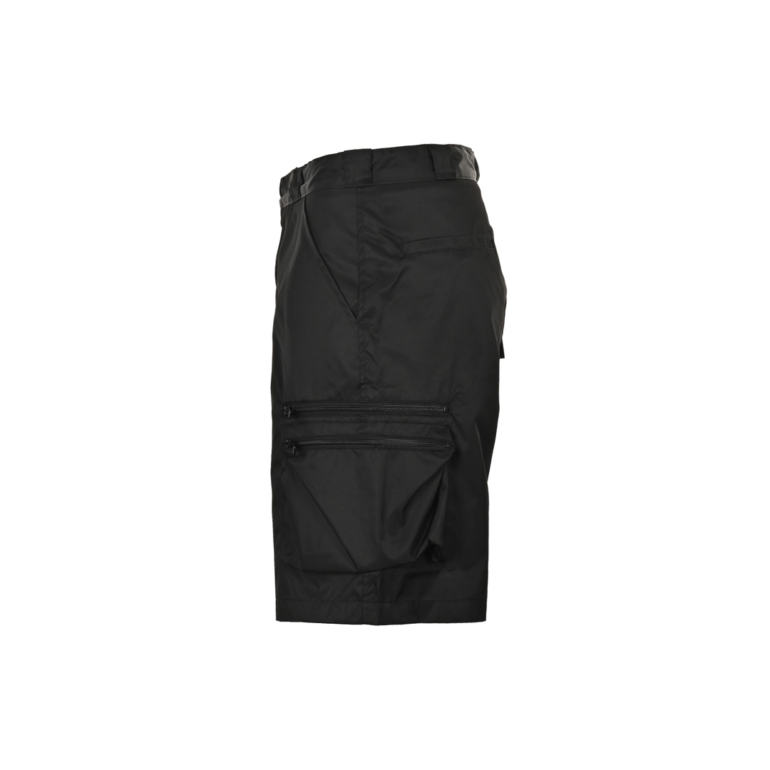 Prada 24ss triangle logo multi-purpose cargo shorts
