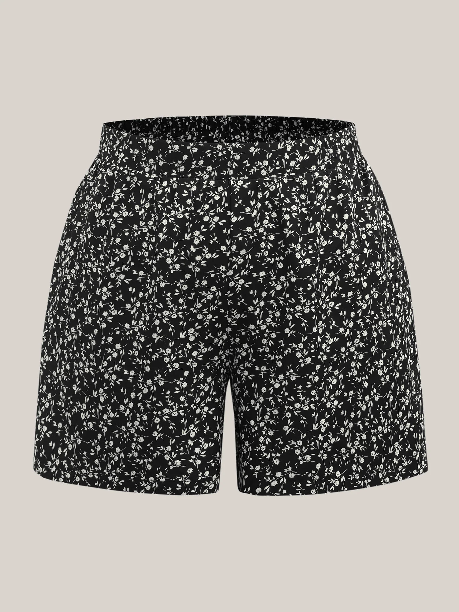 Floral Print Wide-Leg Shorts