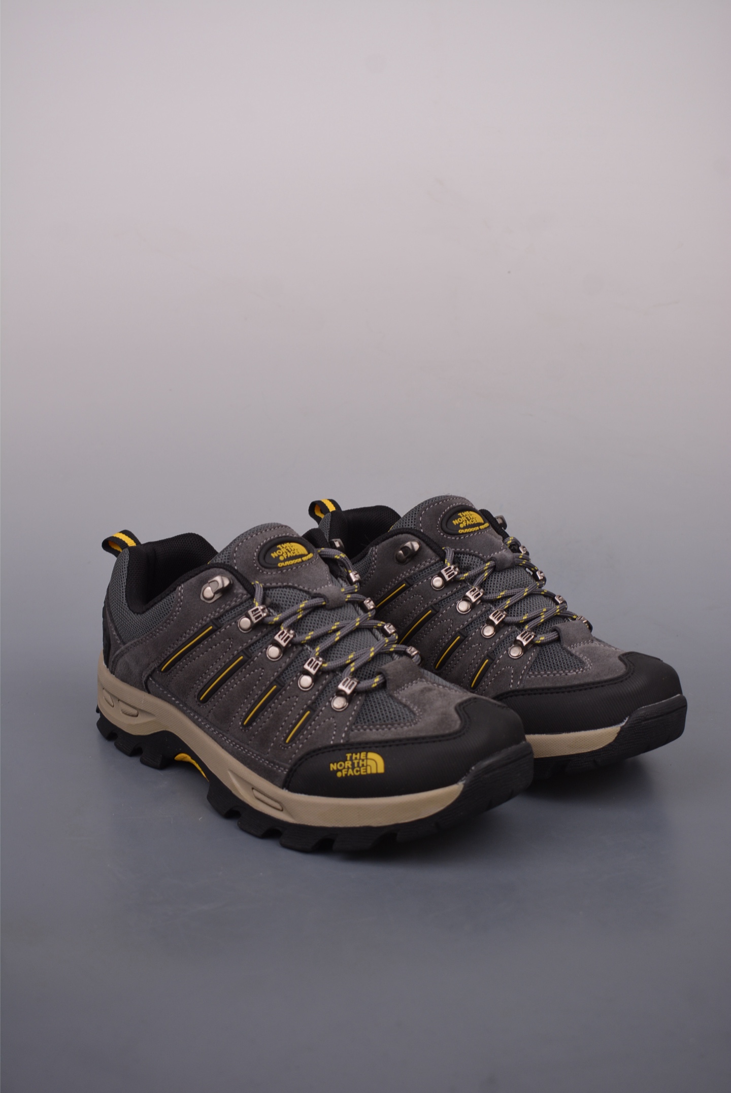 The North Face hiking shoes gray and yellow NF0A8ADU-838B