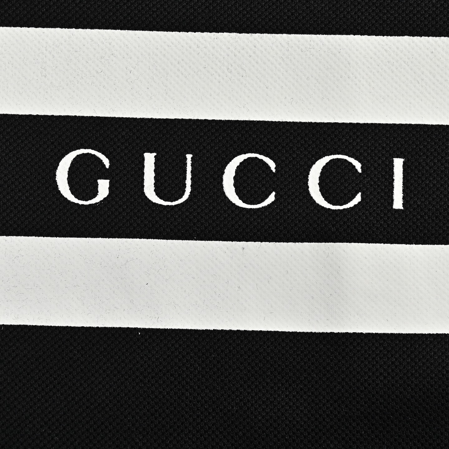Gucci 25ss striped print Polo short sleeve