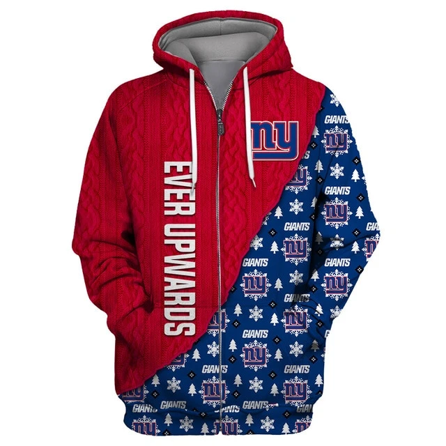 NEW YORK GIANTS 3D CHRISTMAS HOODIE ABC02