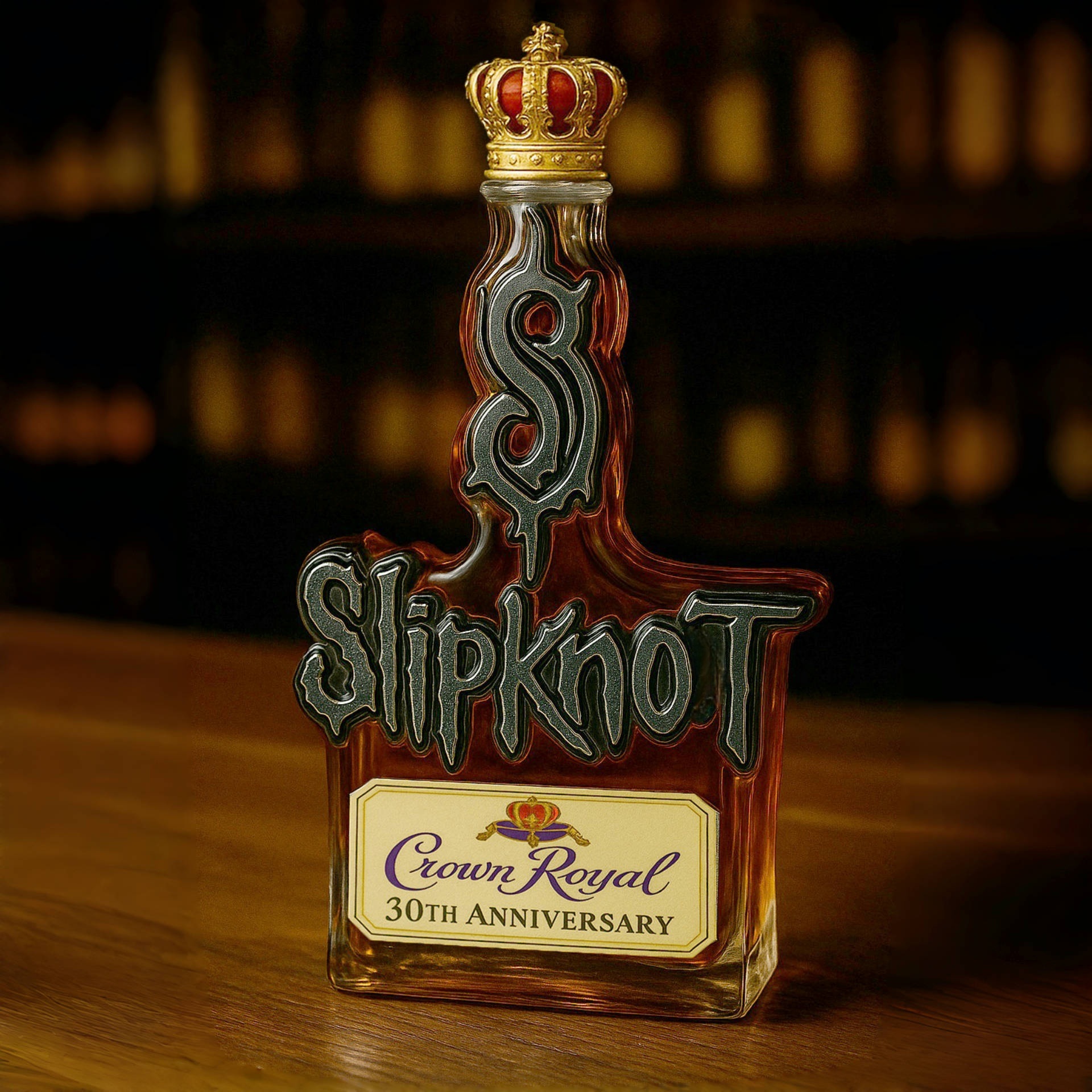 Slipknot 30th Anniversary Whiskey Bottle