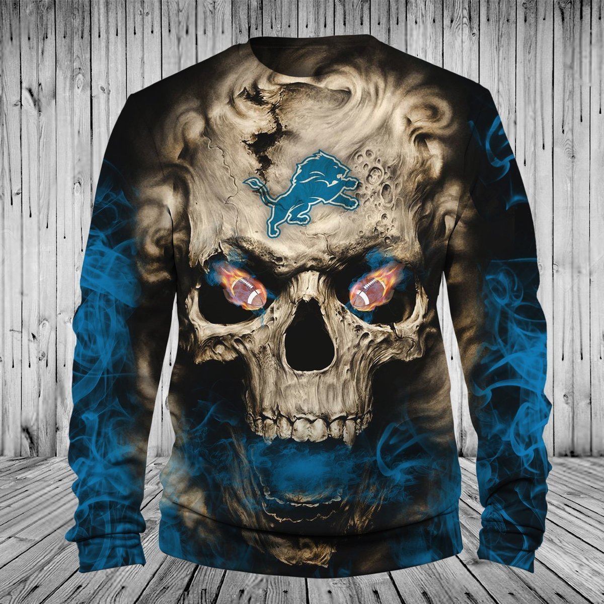LIONS 3D HOODIE SKULL22