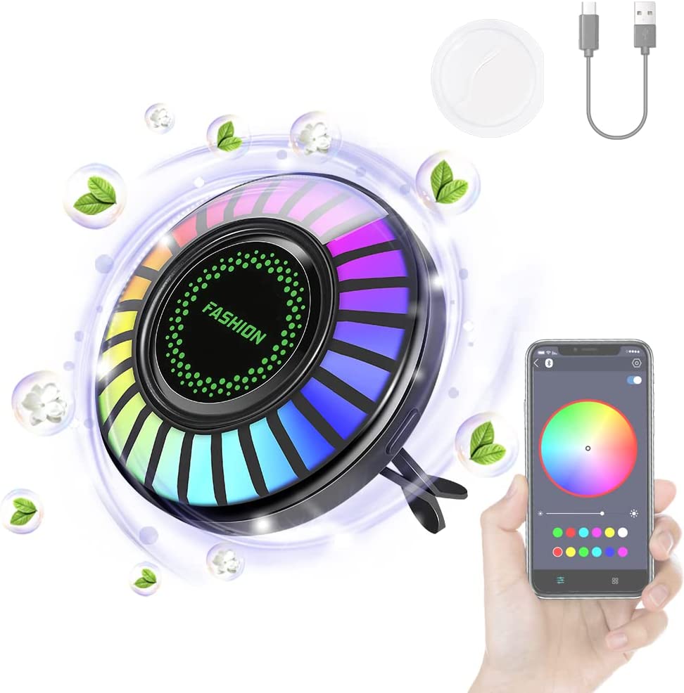 (🔥Father's Day Hot Sale-Save 50%OFF)-🚗Intelligent Vehicle Aromatherapy RGB Lamp with 5ml Essential Oil Tablet-BUY 2 GET FREE SHIPPING