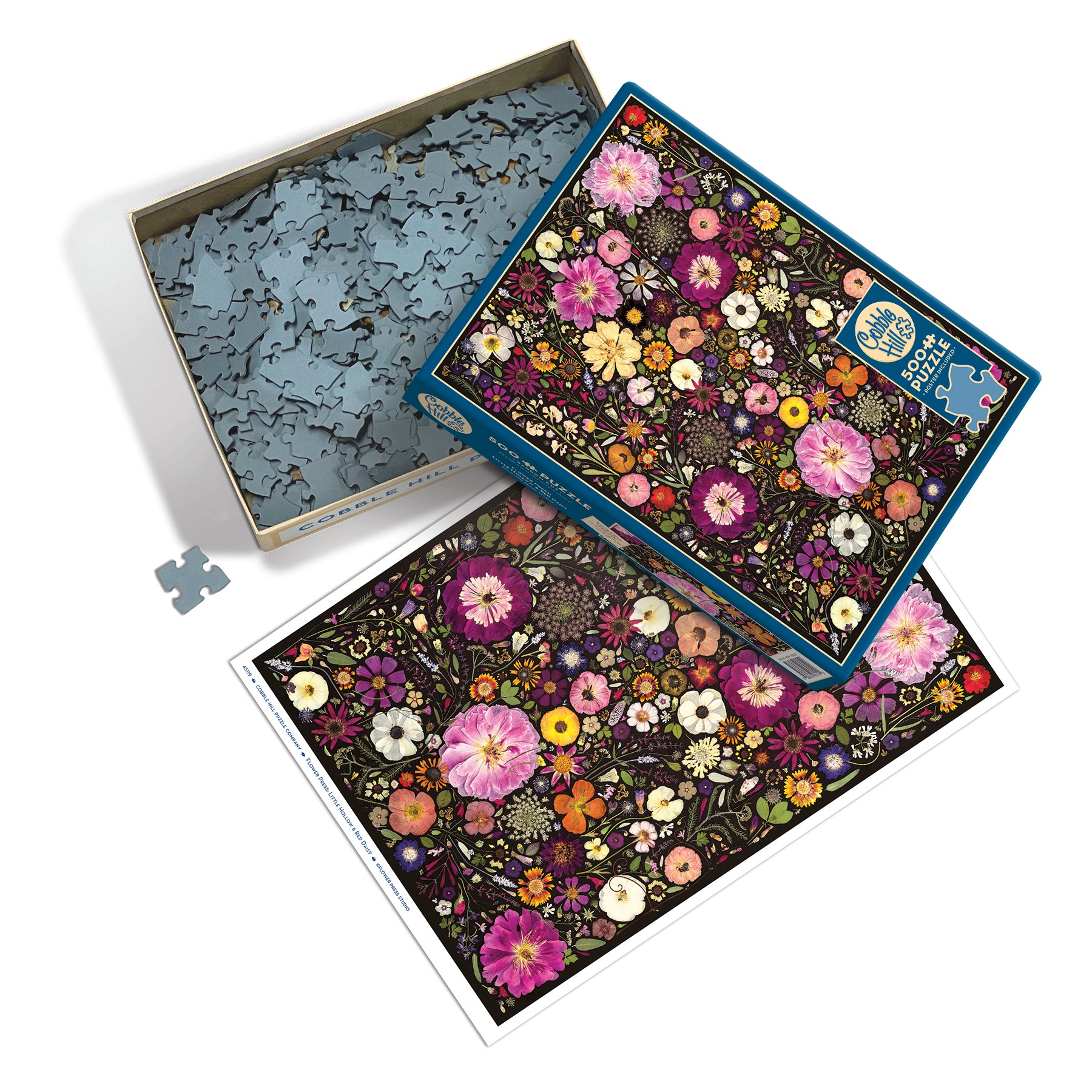 Flower Press: Little Hollow & Red Daisy | 500 Piece