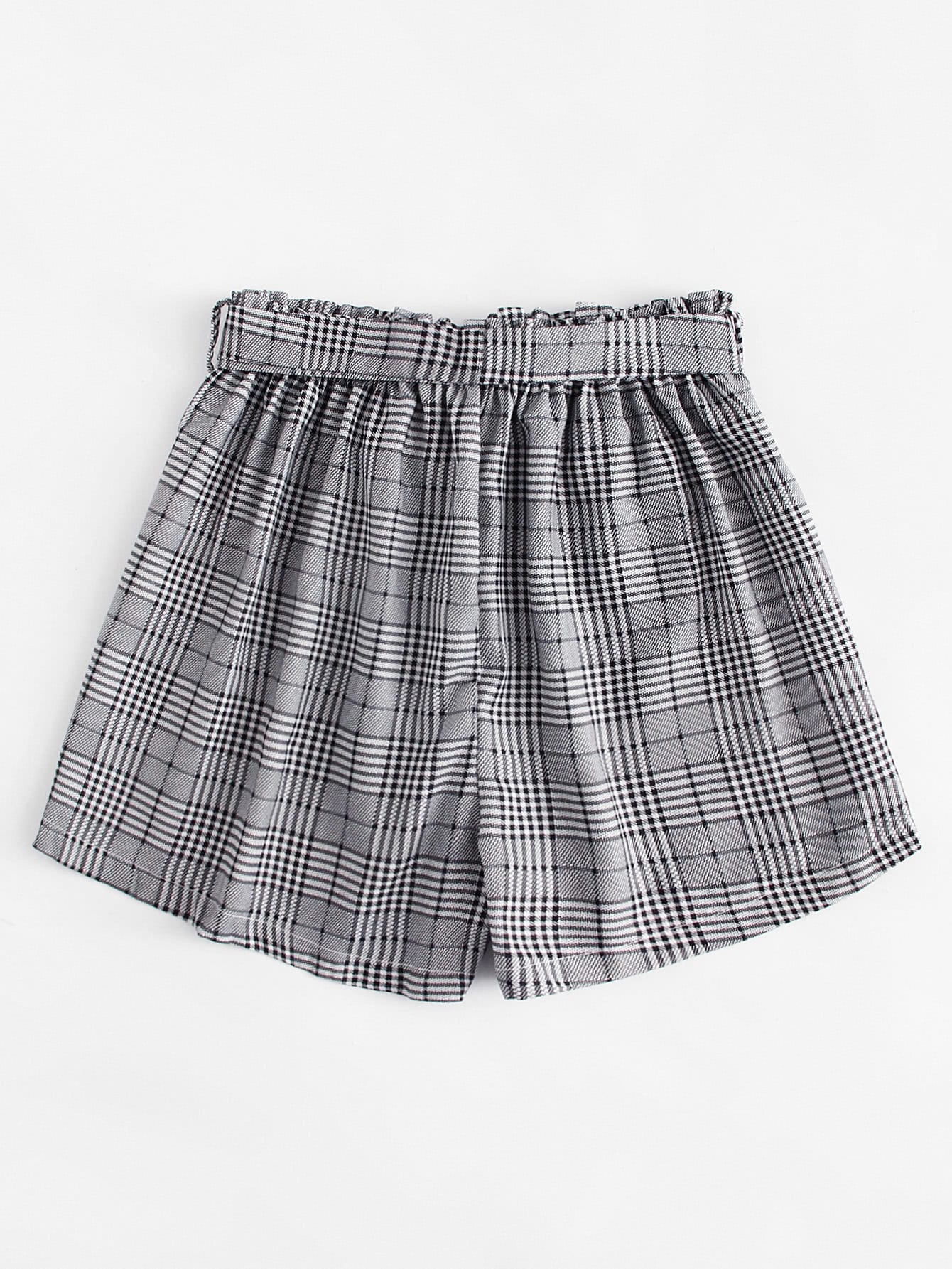 SHEIN 70s Waist Belted Pocket Utility Shorts
