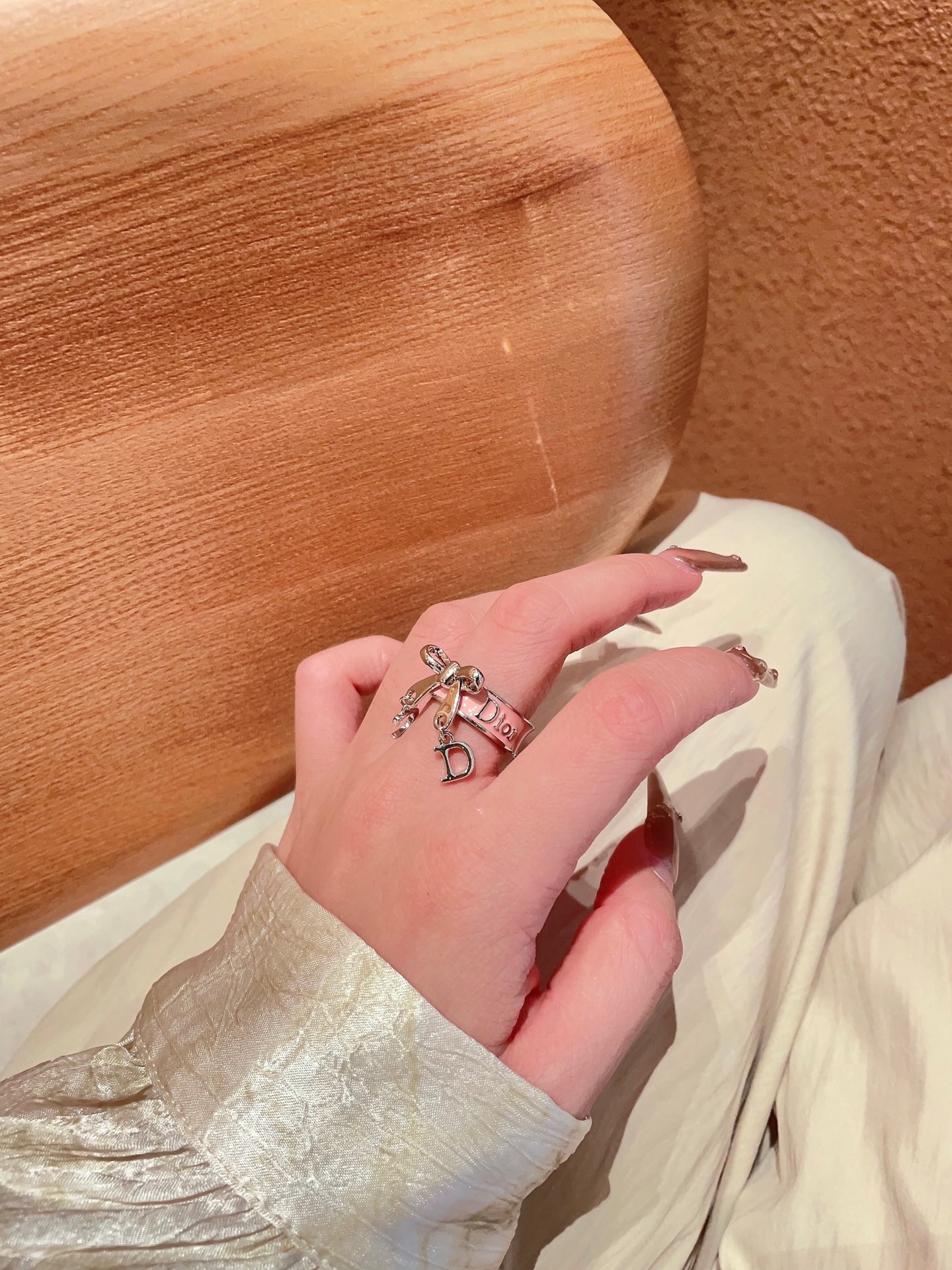Dior Pink CD Ring