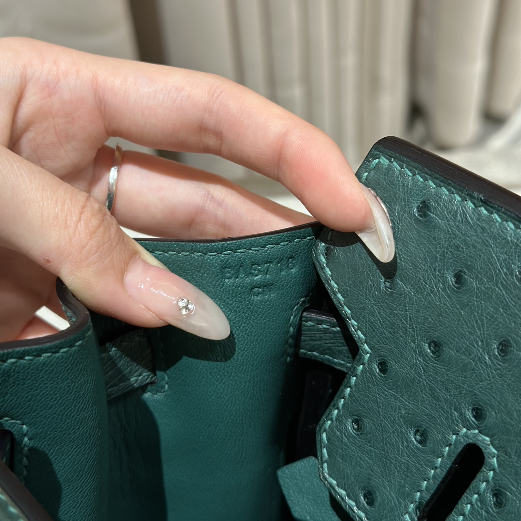 Hermes Birkin z6Malachite Handbag (Handmade to Order)