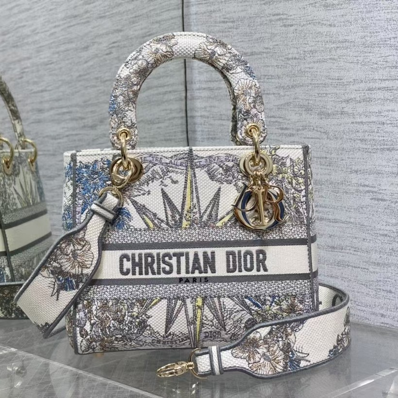 Dior CD Lady Embroidered Diana Bag 6605