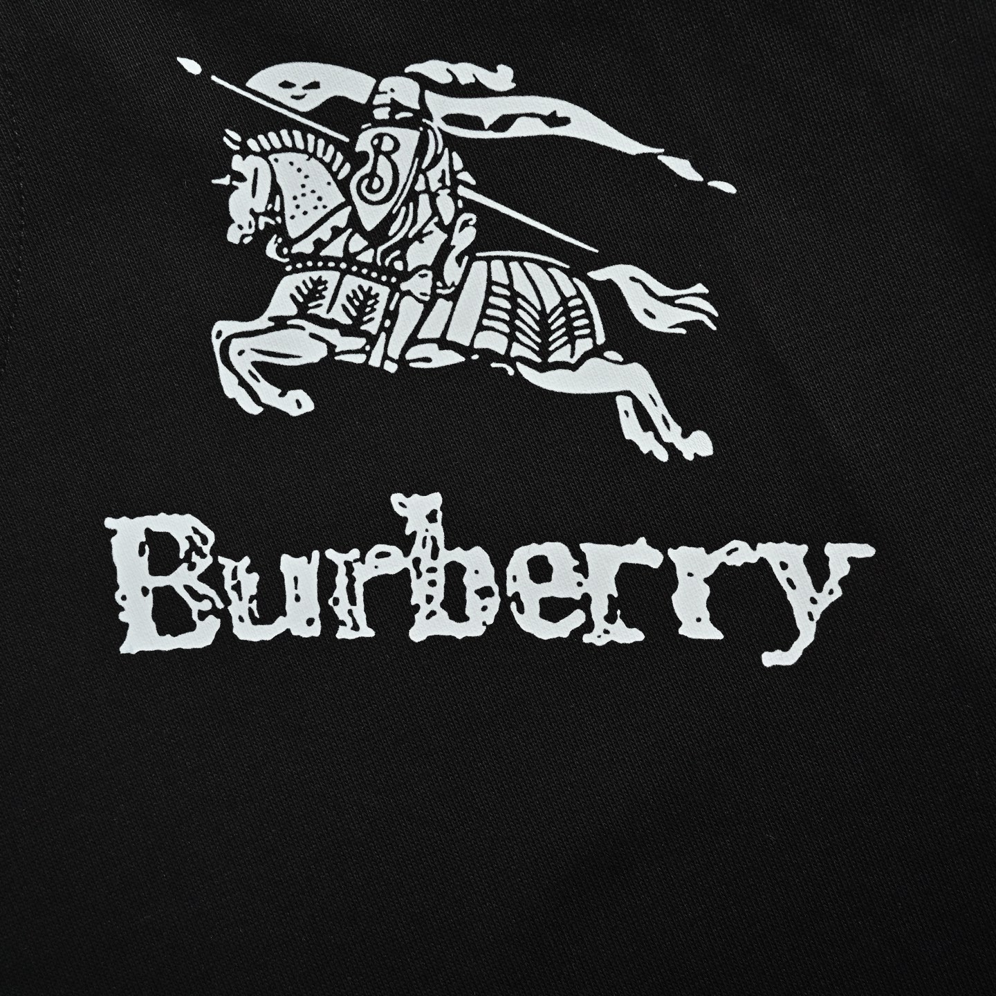 Burberry 25ss shoulder hem horse print short sleeves