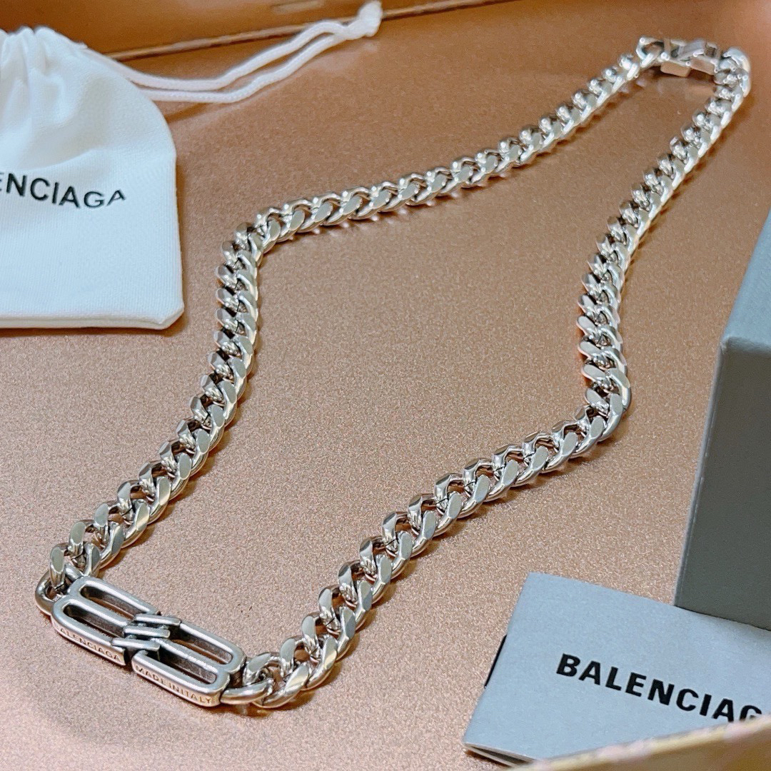Balenciaga Flat Chain Necklace