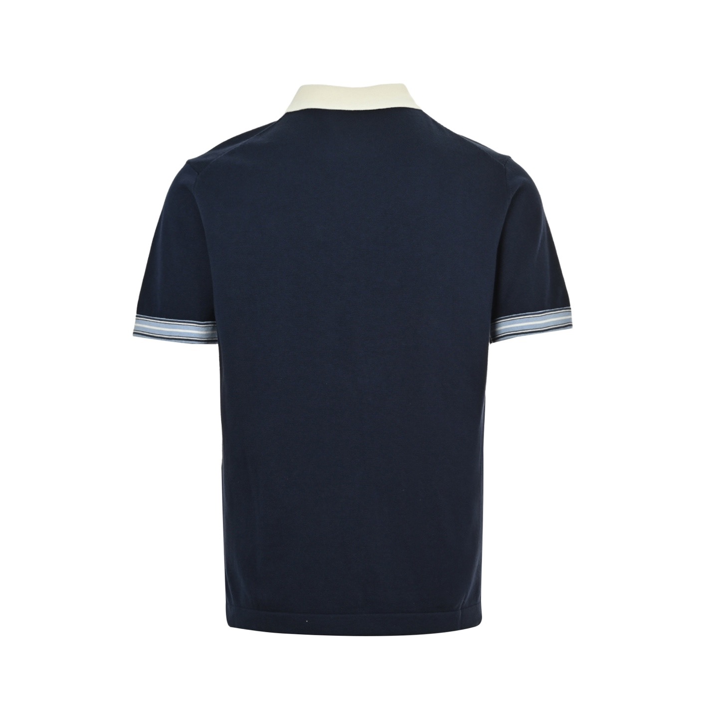Dior 25ss lily of the valley embroidered knitted Polo short-sleeved