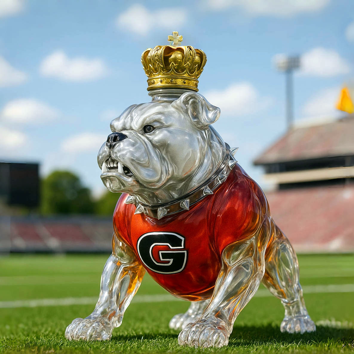 Georgia Bulldogs Whiskey Bottle