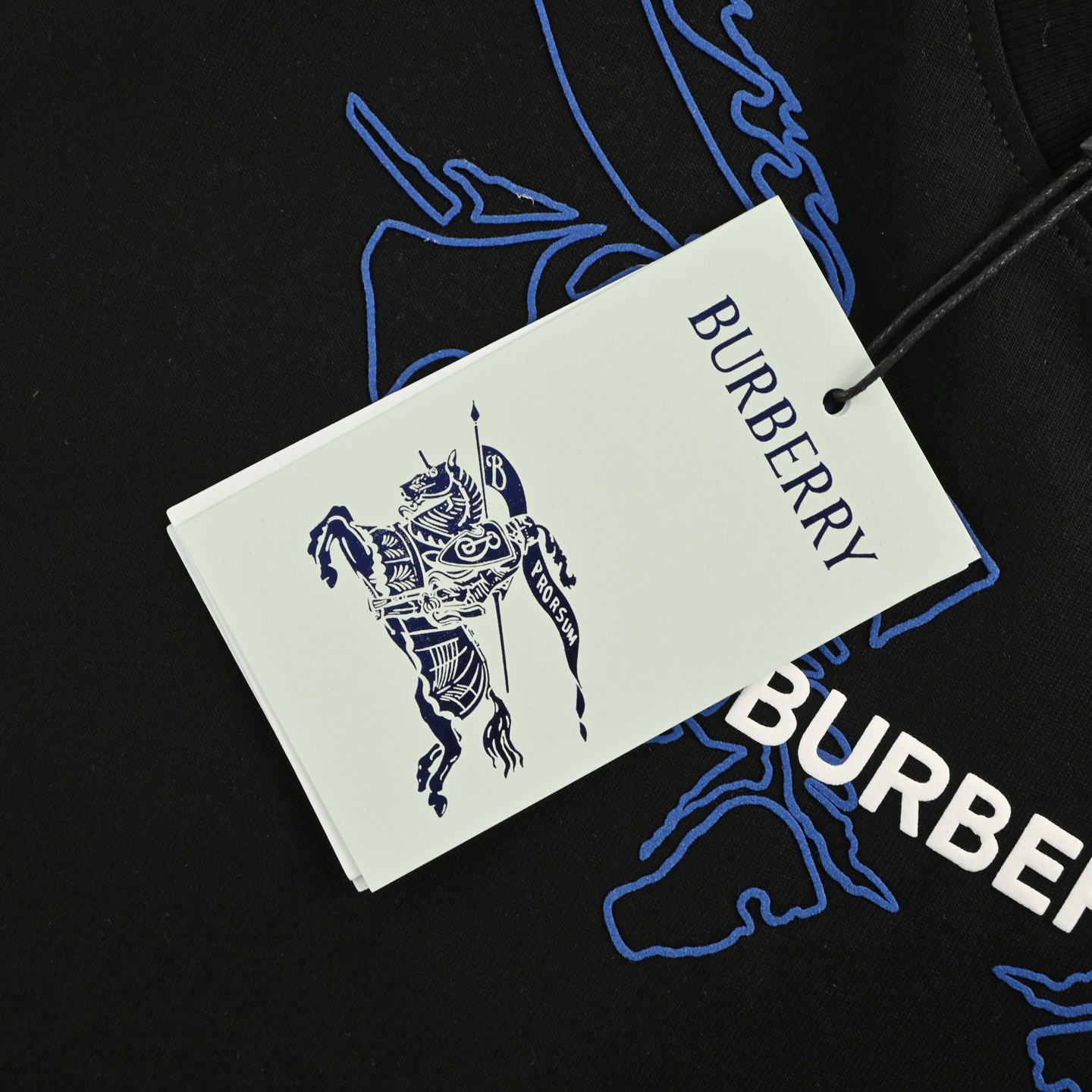 Burberry 25ss collar knight horse print short sleeve