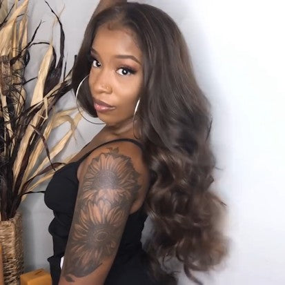 Special OFF | Beautiful blend color body wave wig