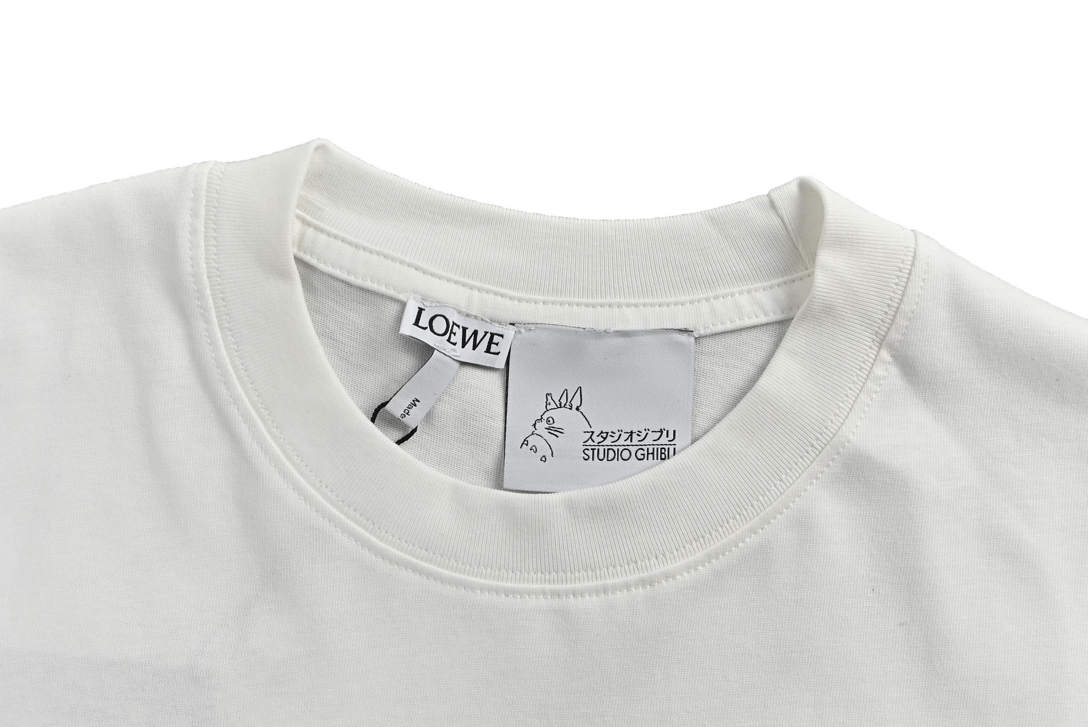Loewe 24ss Spirited Away Ponytail Dog Embroidered Short Sleeve