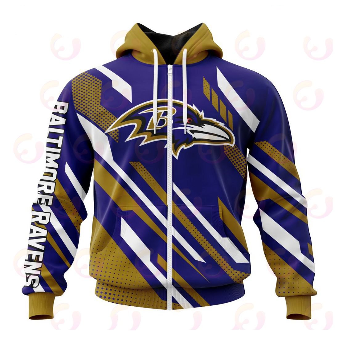 BALTIMORE RAVENS 3D HOODIE SPECIAL MOTOCROSS CONCEPT