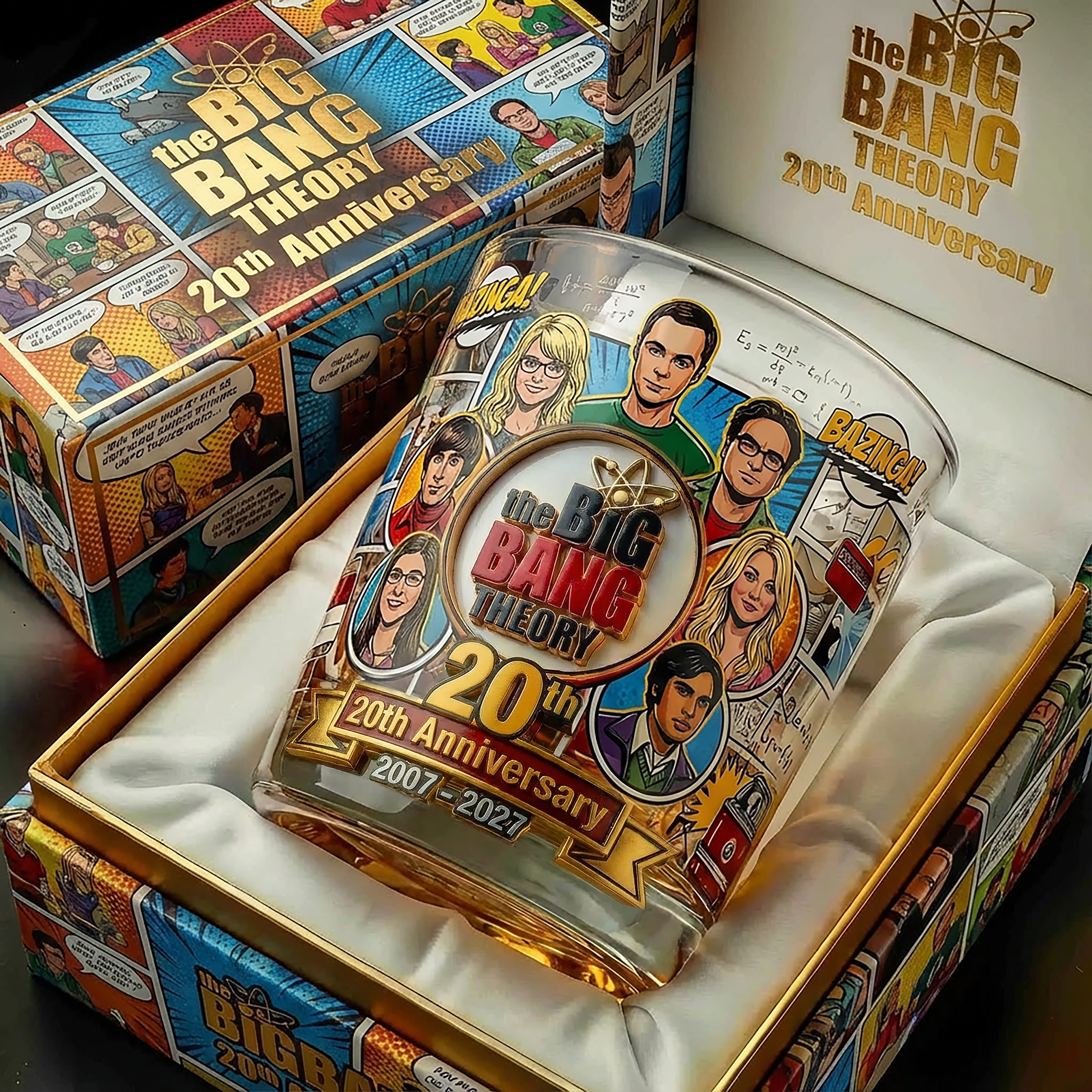 The Big Bang Theory 20th Anniversary Commemorative Whiskey Glass