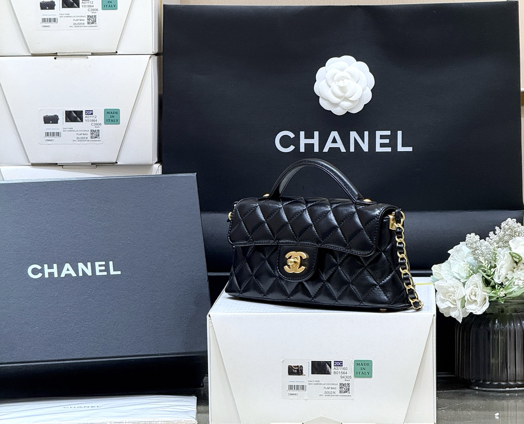 Chanel 25P horizontal kelly handle bag AS5354 00118