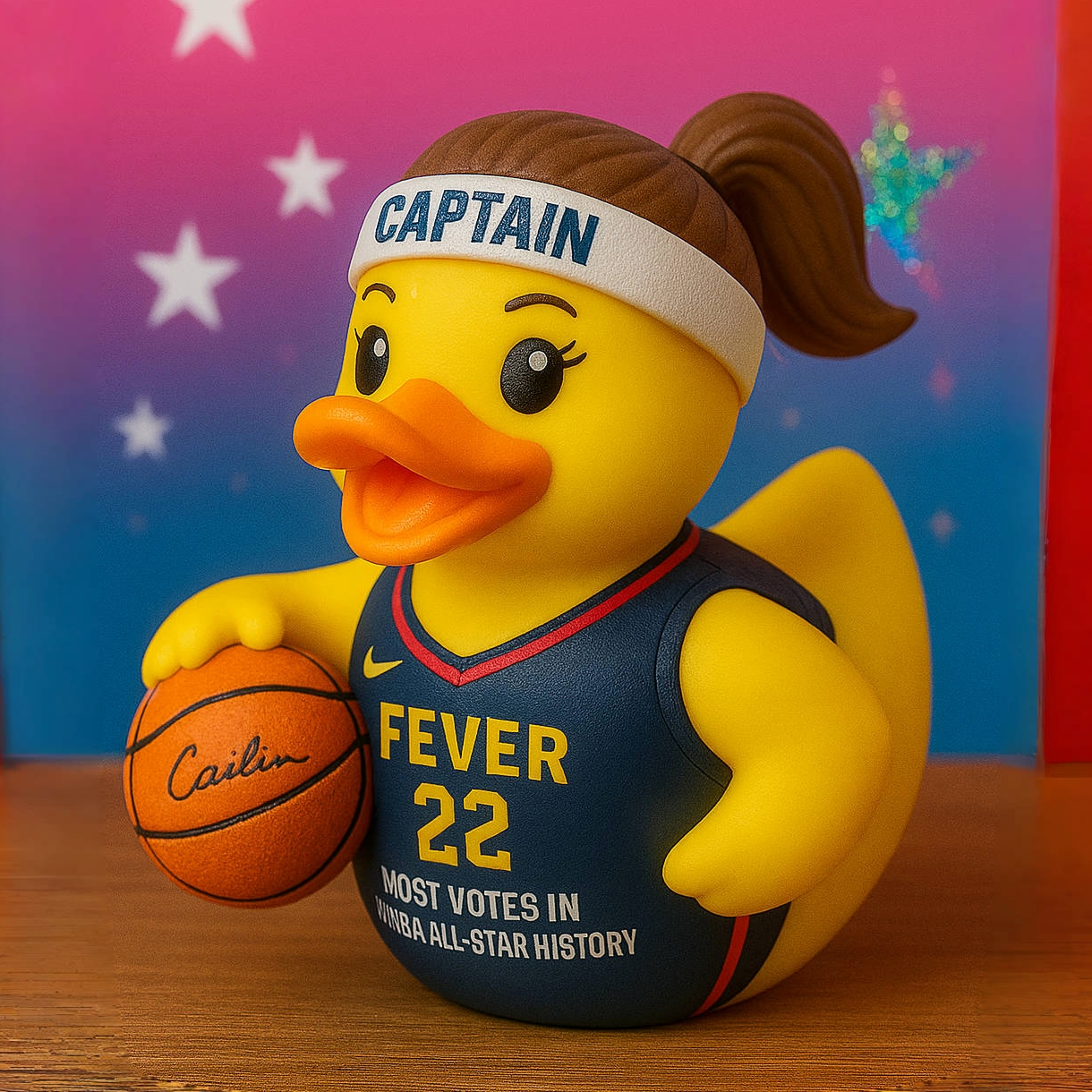 Caitlin Clark 2025 All-Star Captain Duck!