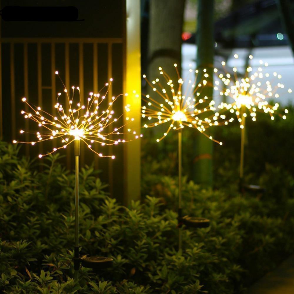( Last Day Promotions - 50% OFF)🔥Waterproof  Solar Garden Fireworks Lamp