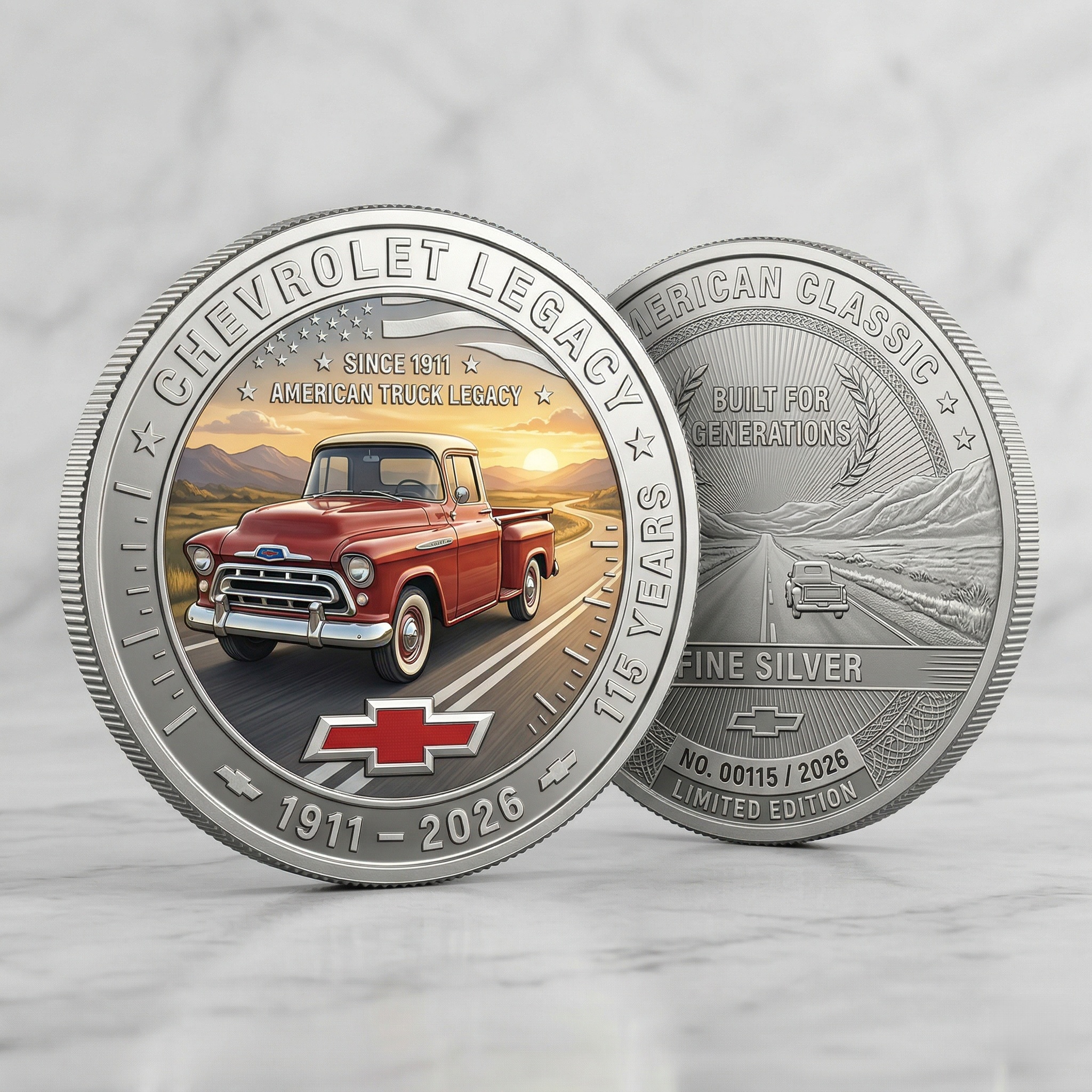 Chevrolet Legacy 115th Anniversary Collector Coin
