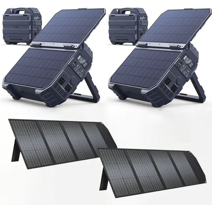 Spring Sale💥Last Day Buy 1 Get 1 Free💥Portable Power Station with Built-in Solar Panel