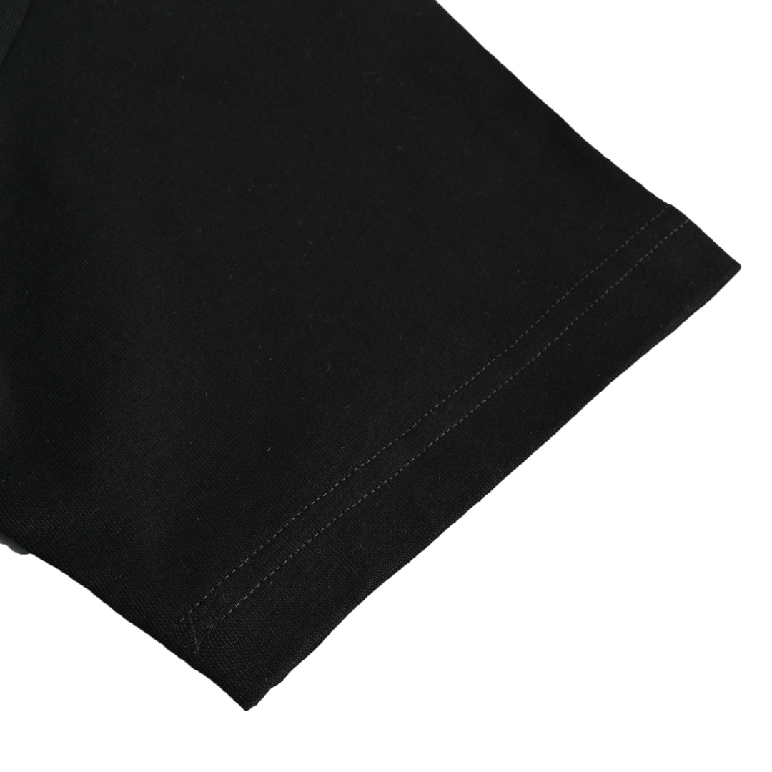 Dior 23ss embroidered silver logo short sleeve