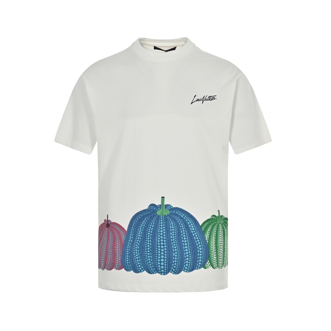 Louis Vuitton & Yayoi Kusama Joint 23ss Pumpkin Print Short Sleeve