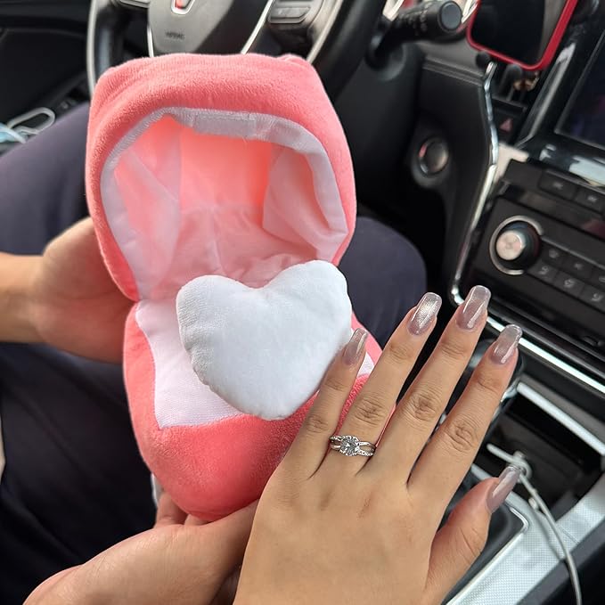 💍❤️Creative plush ring box