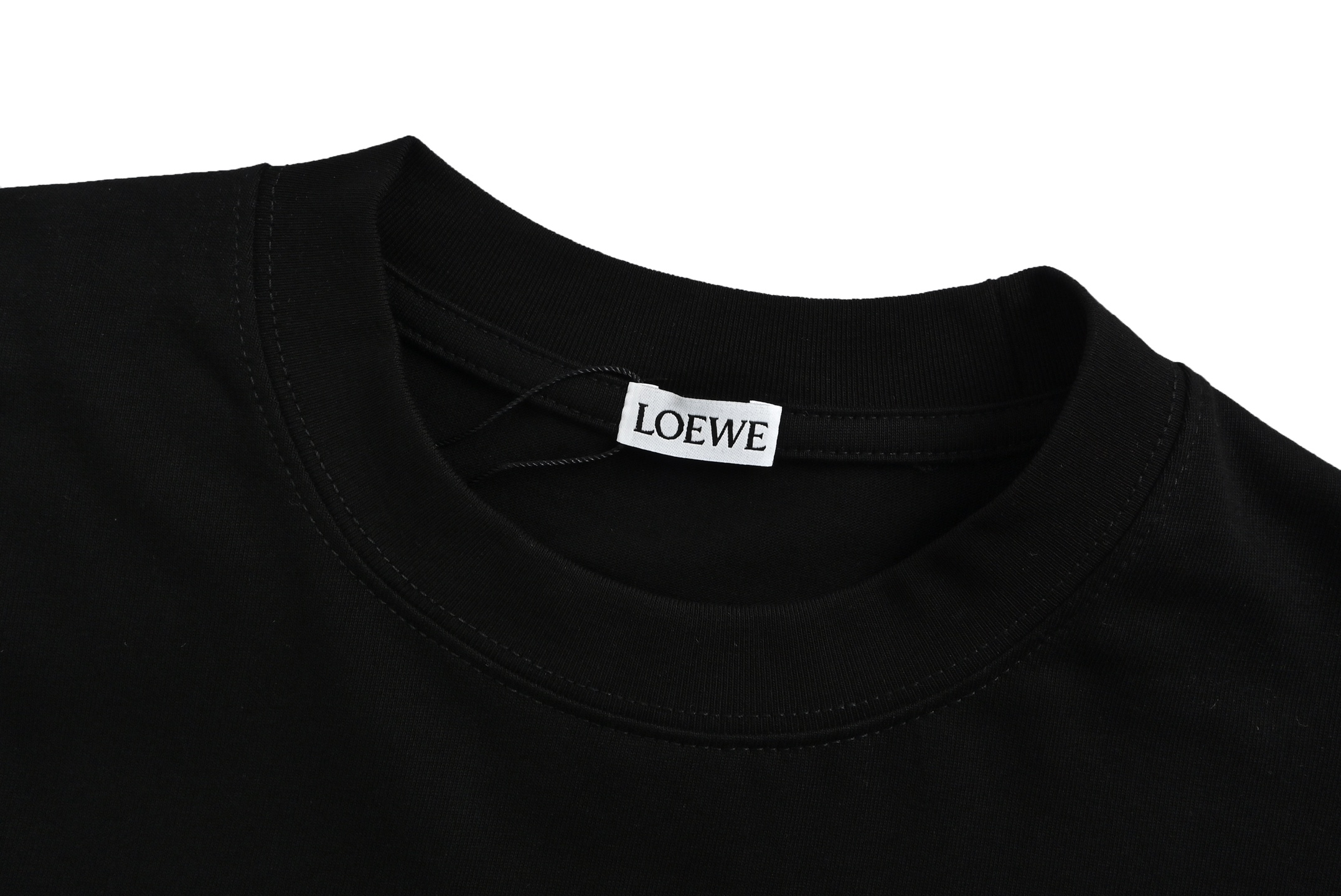 Loewe 23ss Guinea fowl embroidered short sleeve