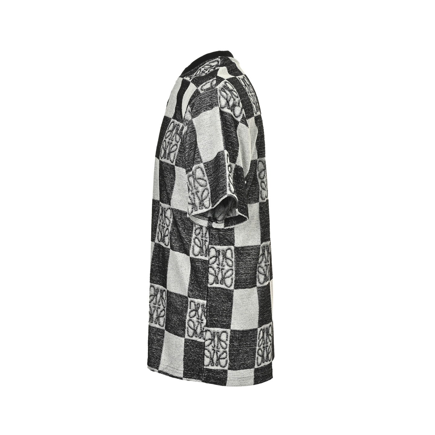 Loewe 25ss towel checkerboard contrast pattern short-sleeved suit