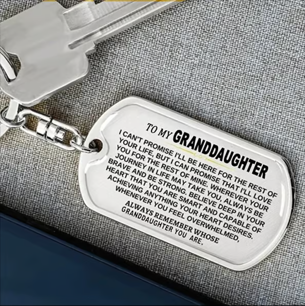 🎁Last Day 49%--🔥 To My Grandchildren - Remember Whose Grandchildren You Are - Unique Keychain 11 Reviews