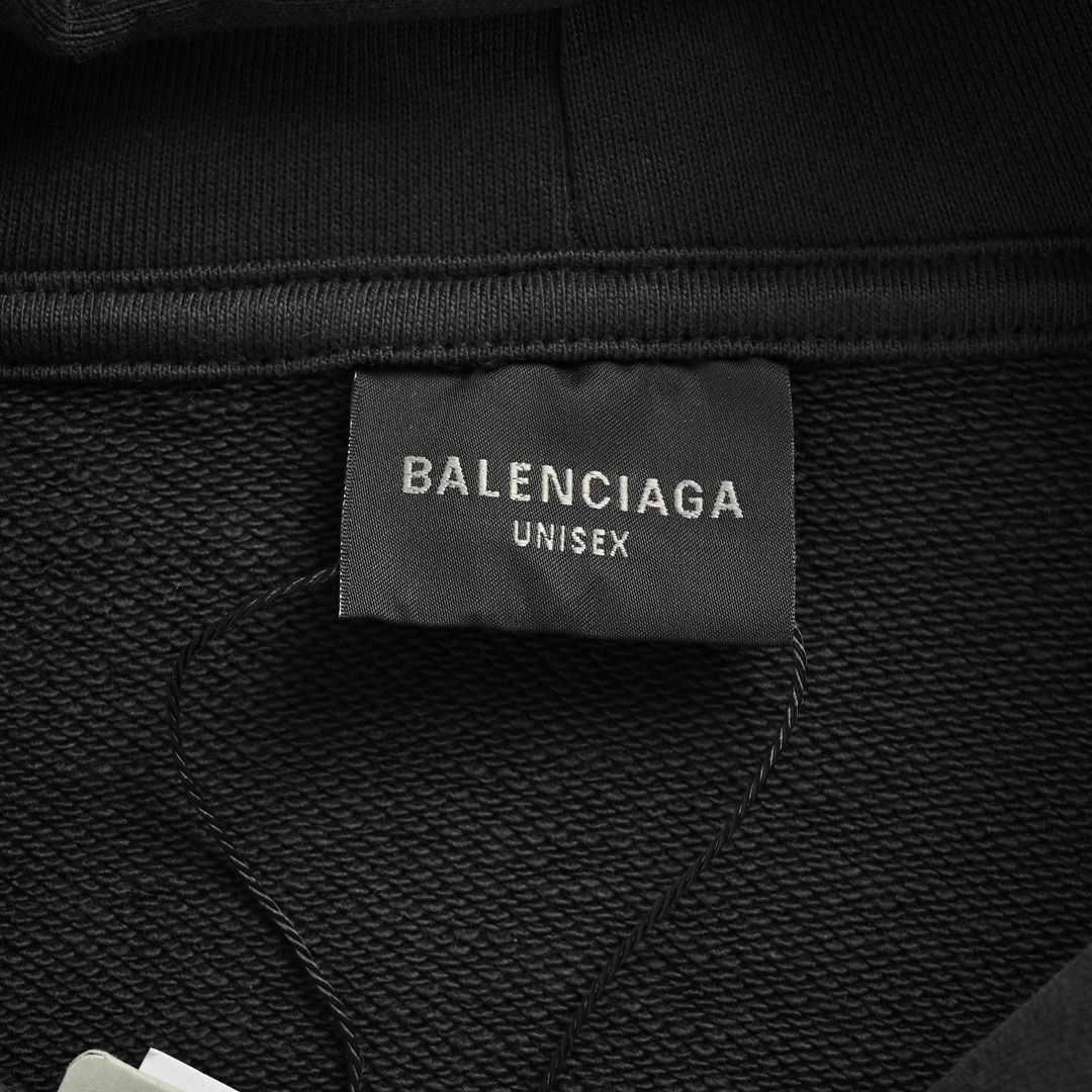 Balenciaga 24Fw Wireless Signal Letter Print Hoodie