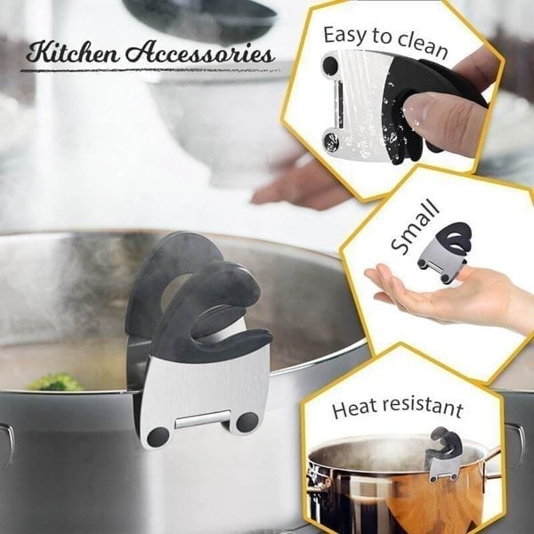 (🌲XMAS Hot Sale- 50% OFF)Cookware Side Clip Rest Holder-🔥Buy 3 Get 1 Free Today🔥