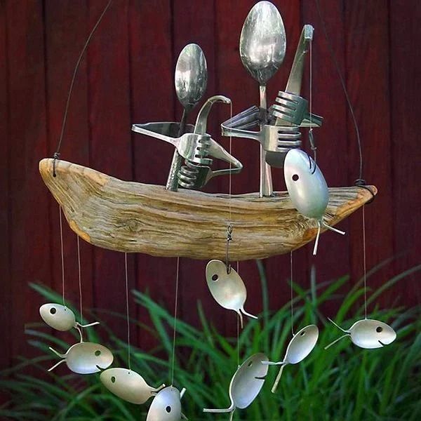 Fishing Man Wind Chime