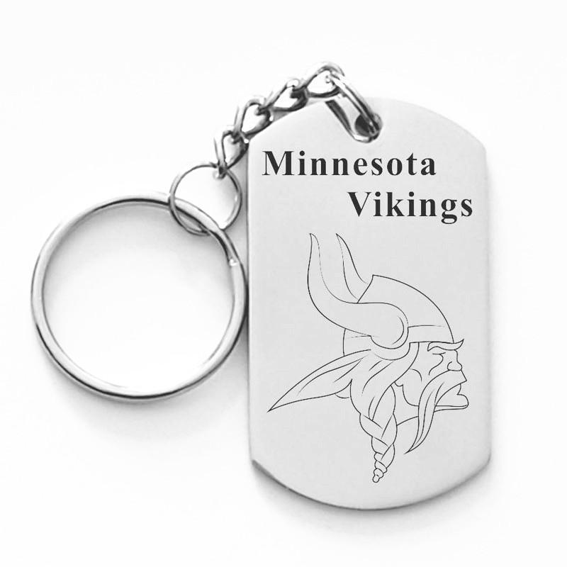 MINNESOTA VIKINGS TITANIUM STEEL KEYCHAIN