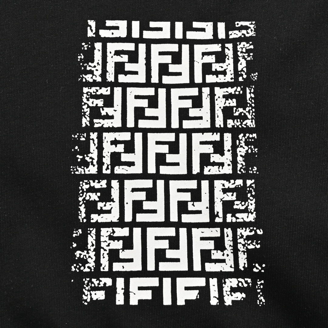 Fendi 24ss chest square FF print short sleeves